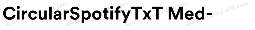 CircularSpotifyTxT Med字体转换